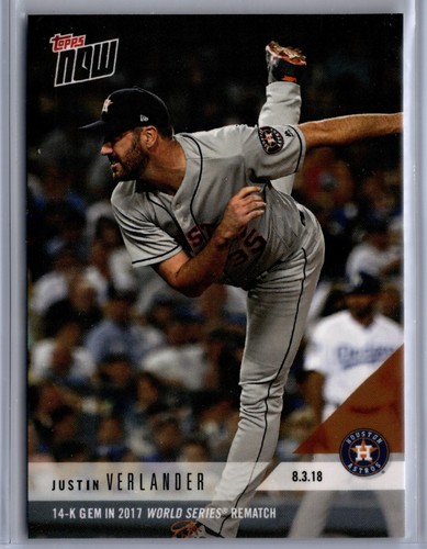 2018 Topps Now 556 Justin Verlander
