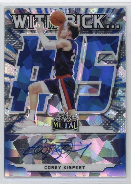 2021 Leaf Metal With Pick… Blue Crystals 11/25 Corey Kispert Rookie Auto RC 1bi0