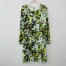 Future Collective Gabriella Karefa Johnson Ruched Plus Dress 1X 70's Retro