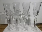 Vintage set of  four Waterford Crystal Kelsey Pattern Goblets