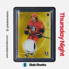 2025 UPPER DECK SP GAME USED MASON MCTAVISH GOLD PREMIUM MEMORABILIA PATCH /25