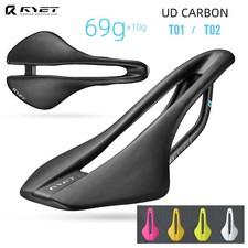Full Carbon Bike Saddle Leather 7x9mm 128/138mm Seat for Road MTB Gravel Bicycle