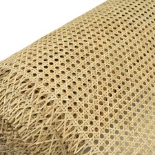 16" Width Rattan Cane Webbing Roll 5 Feet Length Hexagon Weave Pre-Woven Cane...