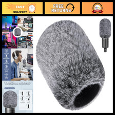 Pop Filter for Microphone - Foam Mic Cover with Furry Windscreen Muff for Noise