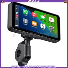 6.25" Motorcycle GPS Navigator Wireless CarPlay Android Auto with HD Camera IP67
