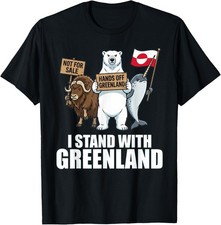 I Stand with Greenland Flag Support Greenlanders T-Shirt