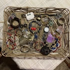Vintage & Modern Costume Jewelry Lot Of 50 Wearable Pieces