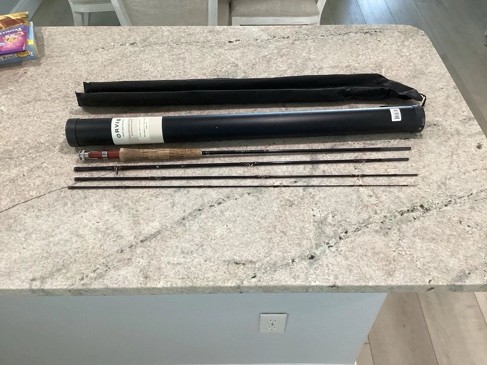 Orvis Clearwater Modelo 905-4, Tip Flex 9.5 3 1/2 oz, 9 pies, 5wt. Línea, 4 piezas Foto 2 de 2