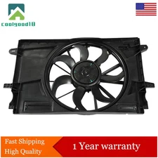 Radiator AC A/C Condenser Cooling Fan 2017 18-2019 For Chevy Cruze Dual l4 1.4L