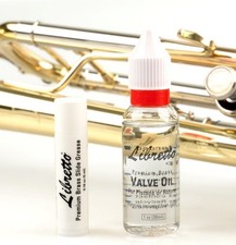 Libretto Brass Lubricant Bundle, Set of 2, Slide Grease  Valve Oil 2 pack 