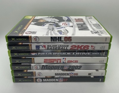 Xbox Original Sports Game Lot (7 Games) NHL, MLB, NBA, ESPN