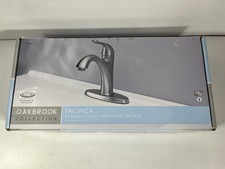 NIB Pacifica Bathroom Faucet Single Handle w/ Pop Up Drain Kit 4547345 Nickel