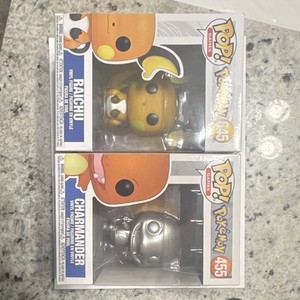 Funko Pop! Pokémon Raichu #645 & Charmander #455 Vinyl Figures Lot of 2