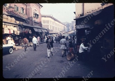 SL20  Slide 1960 s  Calcutta city street view 034a