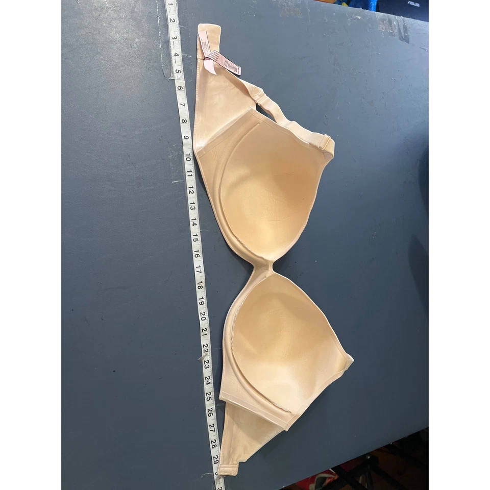 Sujetador Victoria's Secret 38DD E85 Beige Forrado Demi Push Up Comodidad Diaria Foto 4 de 4