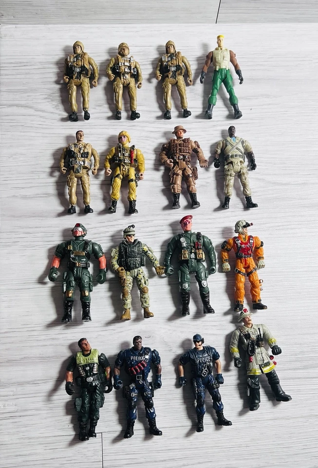 Figura De Colección Lanard Chap Mei Soldado Francotirador Policía Lote 16 Juguete Hombres Policía Bombero Foto 2 de 4