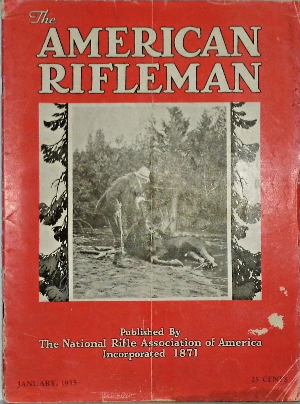AMERICAN RIFLEMAN Magazine January 1933 published by National Rifle Association