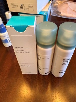 Lot of 3: Coloplast 120105 Brava Adhesive Remover Sprays 1.7 oz Expiry 10/2027