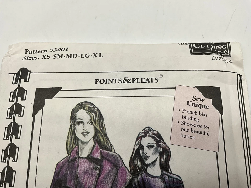 The Cutting Line Designs Vintage 1990s Sewing Patterns NOS Uncut Lot of 3 - Image 3 of 4