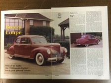 Misc 7183 Article Pictorial Drive Report 1940 Lincoln Zephyr 6 Page