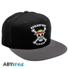 ONE PIECE - Snapback Cap - Black & Grey - Skull, 
