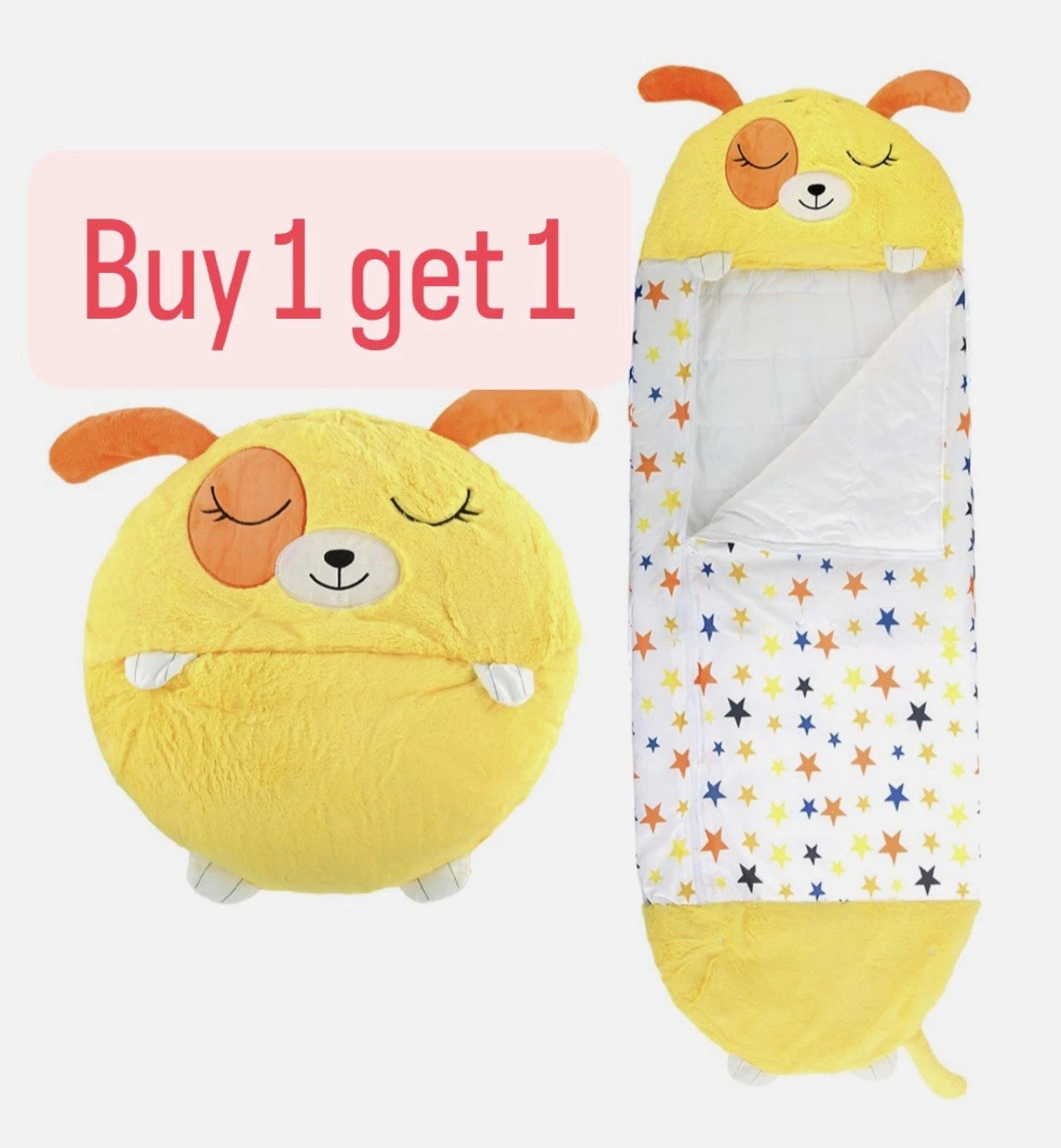 Buy 1 Get 1 Free Kids Sleeping Bag Napping Napper Play Pillow Warm Gifts 3in1