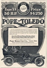 Magazine Ad - 1907 - Pope Motor Car Co. - Toledo, OH - Type XV - (#2)