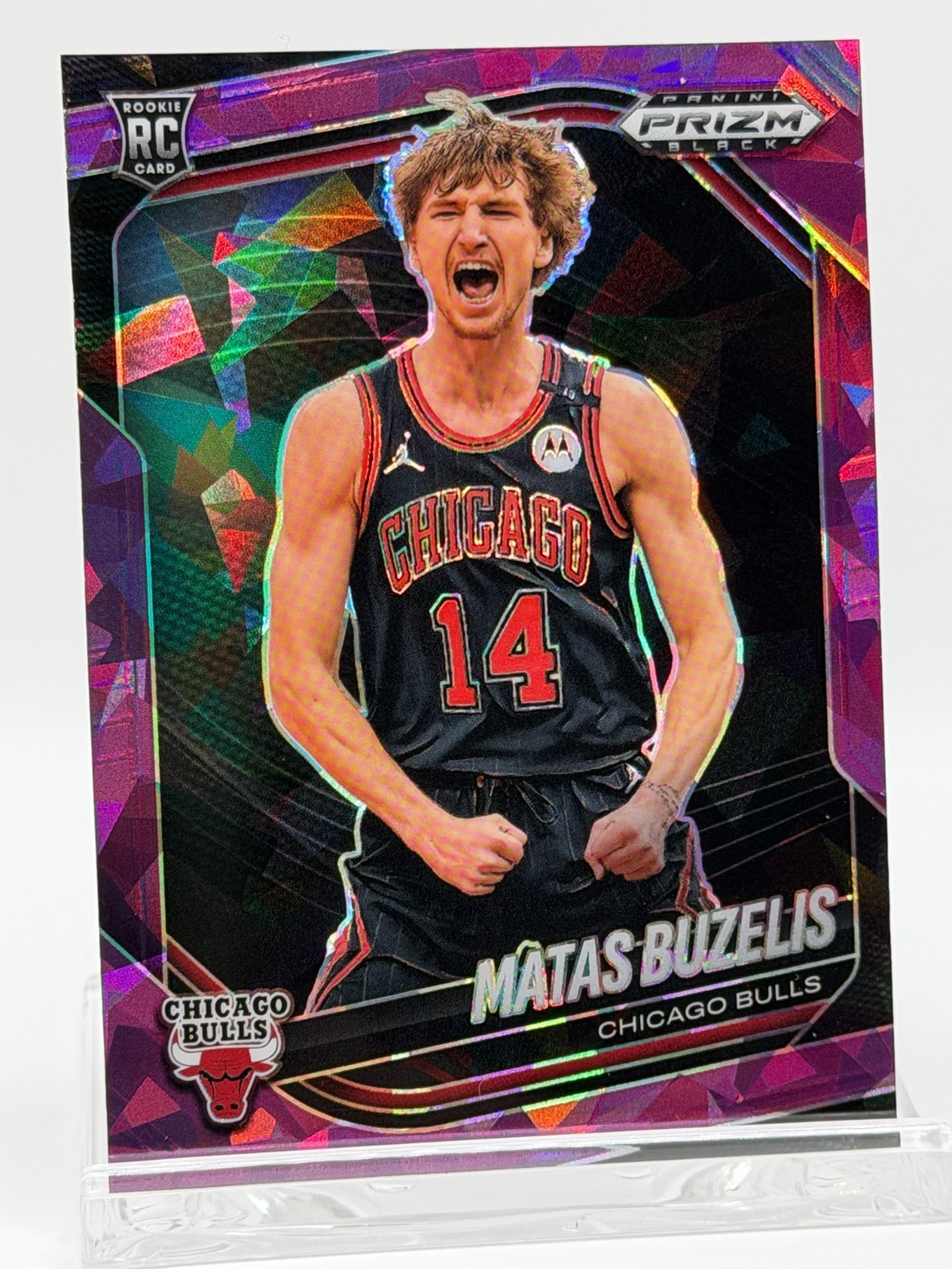2024-25 Panini Prizm Black - Matas Buzelis #41 Purple Ice /149 (RC)
