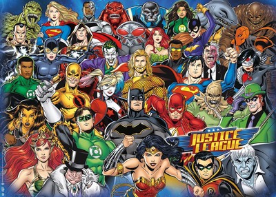 Erwachsenenpuzzle 1000 Teile - Challenge DC Comics, 