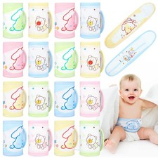 16 Pcs Cotton Newborn Infant Belly Wrap Baby Infant Umbilical Cord Belly Band...
