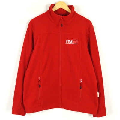 ENGELBERT STRAUSS Herren Fleecejacke Größe M DRYPLEXX Rot Mock Neck Full Zip