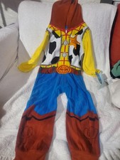 Big Kid pajamas, Disney Toy Story Sheriff Woody PJs Sleeper, Size L 12-14 .