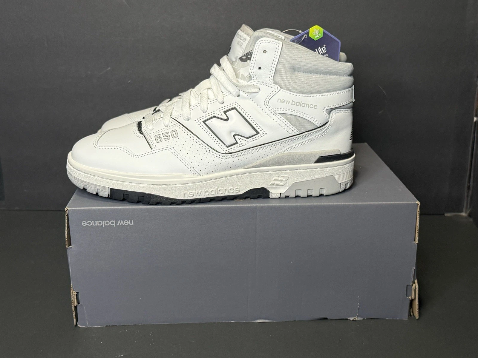Taglia 10 Sneakers New Balance 650 "Bianco Grigio" BB650RWC Nuove