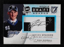2008 Upper Deck The Cup Rookie Draft Boards /25 Steven Stamkos #DB-SS Auto 0ll