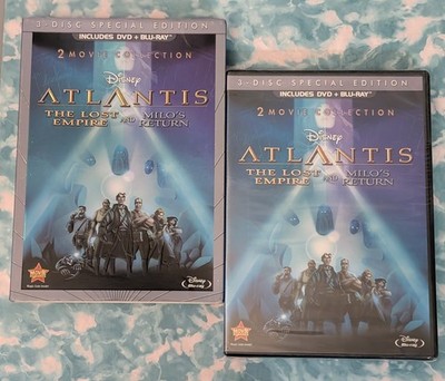 Atlantis The Lost Empire / Milo's Return DVD Blu-Ray w/ Slipcover - Rare -Sealed