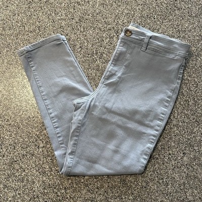 Loft High Waist Skinny Jeans Womens Size 6 P Light Blue Stretch Twill Pants