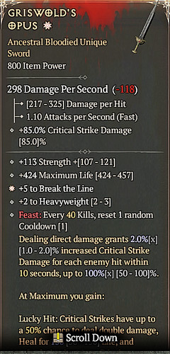 🔥 Diablo 4 Season 12 🔥Griswold's Opus  1GA - 3GA