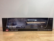 DCP 1/64 FT4Y Purple/Chrome Peterbilt 389 w/ MAC Dump Trailer