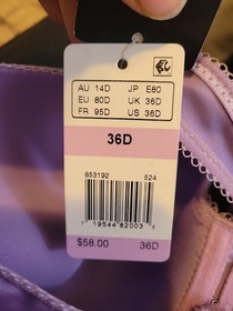 Wacoal T-Shirt Bra 36D Purple Lavender Underwire Lightweight Breathable NWT