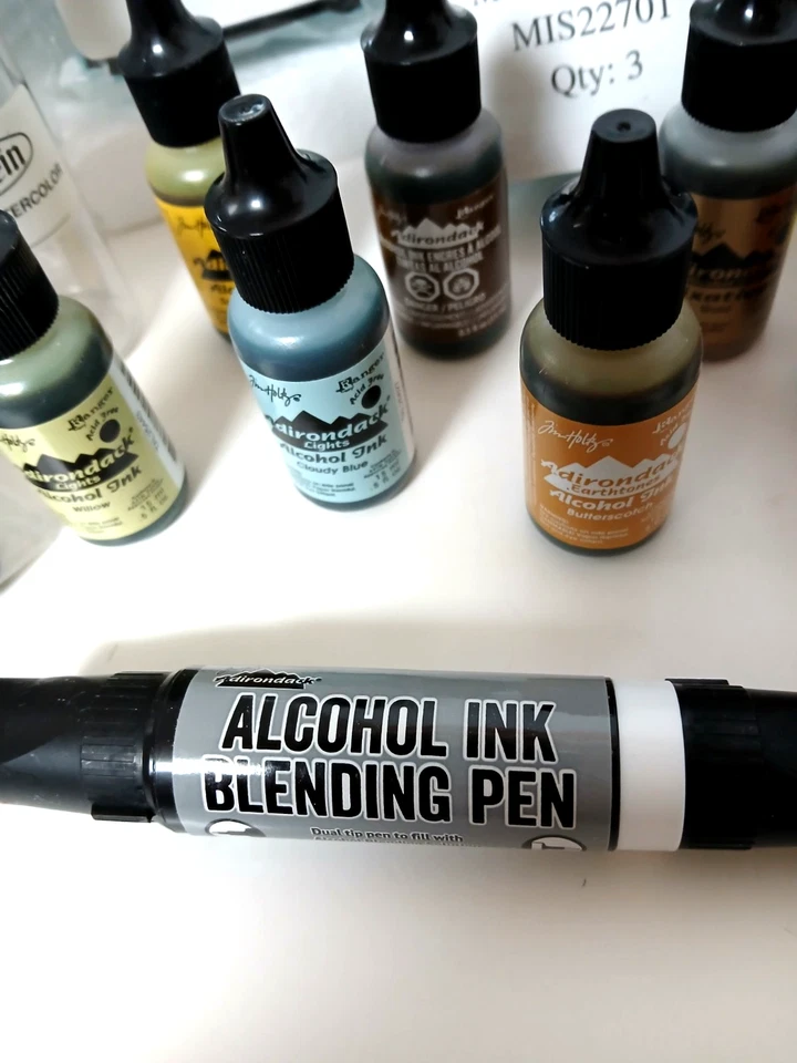 批量 23 件 Tim Holtz Adirondack 酒精墨水 + 工具套装 | 游骑兵混合媒体套装 — 第 4/4 张图片