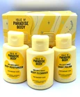 Isle of Paradise Brilliantly Bright Body Polish, Cleanser, Moisturizer Set of 3