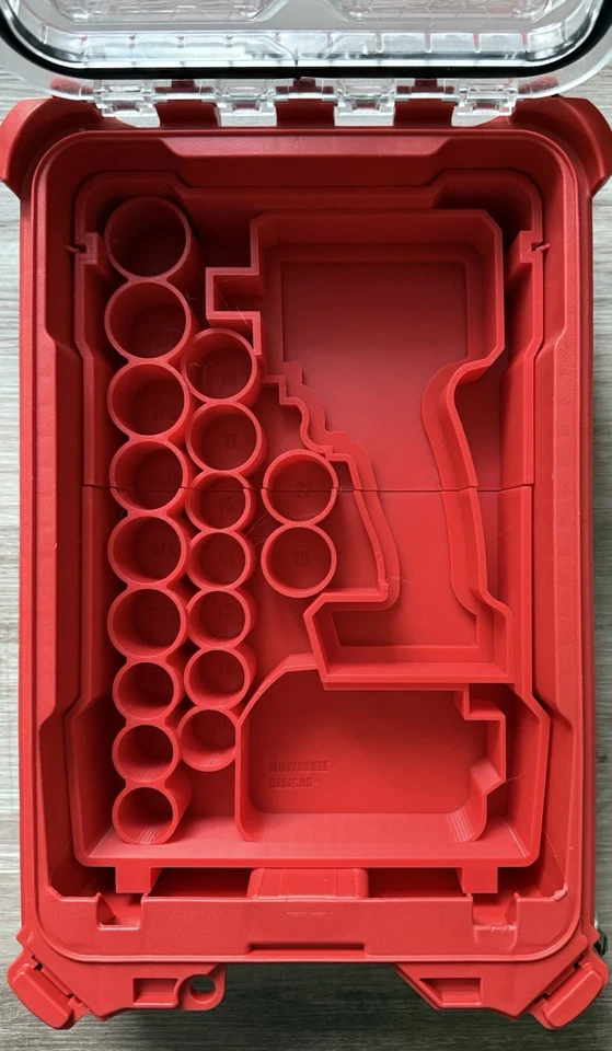 M18 Milwaukee Packout 1/2 Impact 2855-20 + Socket storage insert 48228435 - Image 3 of 4