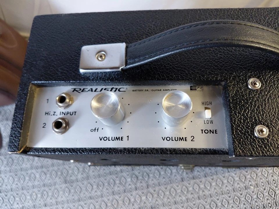 Guitarra / Amplificador PA Batería Vintage Realistic Carnival-5 Japón Funciona Excelente Video Foto 4 de 4