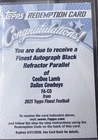 2025 Topps CeeDee Lamb Shop for 2025 Topps Signature Class Football autographs on eBay (Raw)