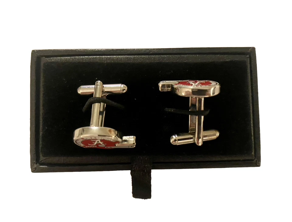 University of Alabama Crimson Tide 2009 National Champions Bullet Back Cufflinks - Image 4 of 4