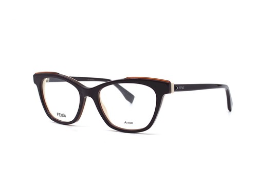 NEW FENDI FF 0256 83V VIOLET/IVORY AUTHENTIC EYEGLASSES FRAME RX 51-15 - Picture 3 of 11