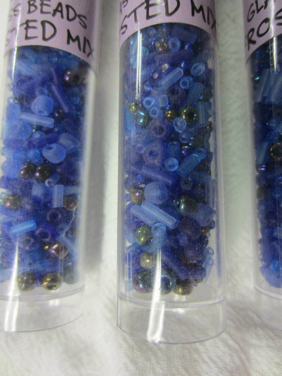 Lot De 5 Tubes De Perles En Verre Givré Create A Craft - 28-30 G Chacun, Multicolore, Pour Vos Créations DIY