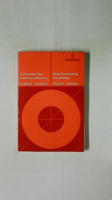 93475 FACHWÖRTER DER DATENVERARBEITUNG Engl.-dt. = Data processing vocabulary