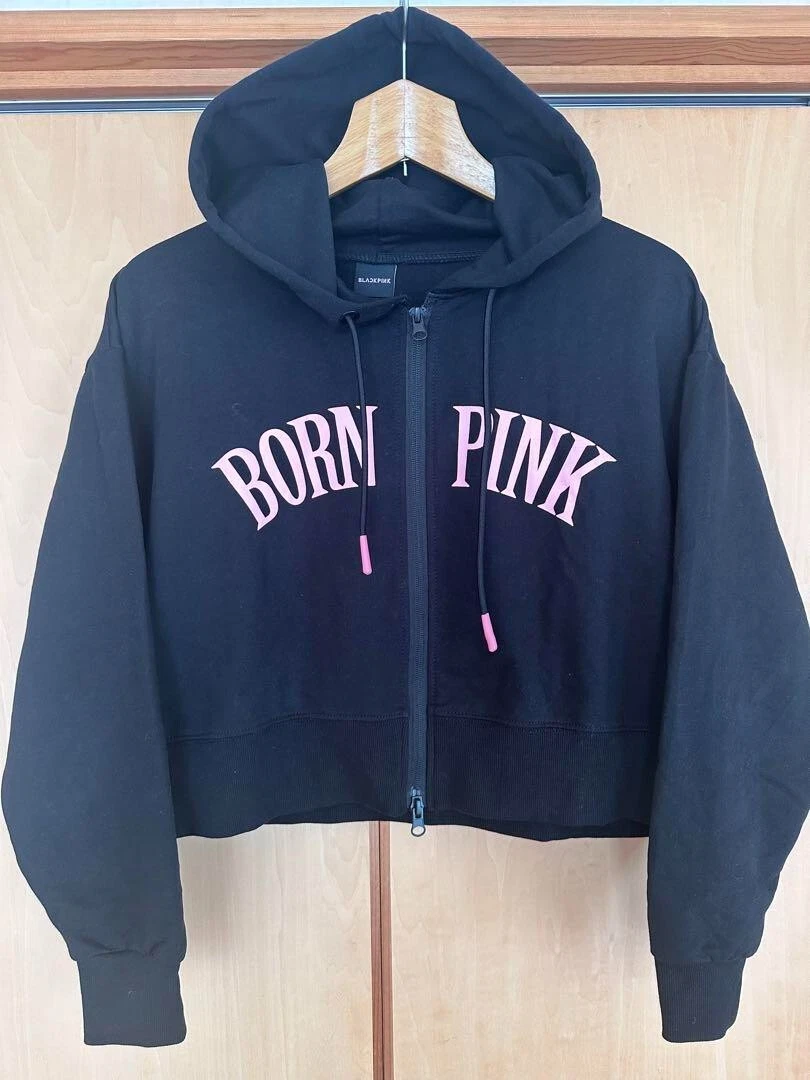 【美品】BLACKPINK BORNPINK クロップドジップアップ フーディー