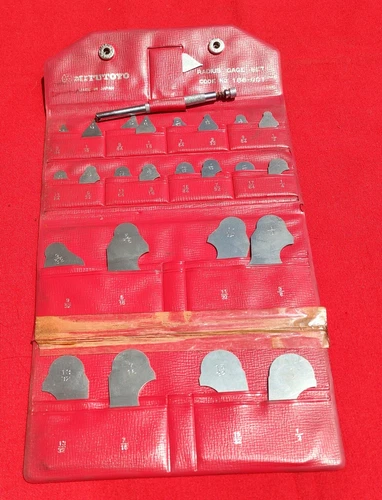  Mitutoyo 186-901 Radius Gage Gauge Set - Japan Made -